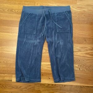Vintage juicy couture like new cropped terry cloth pants